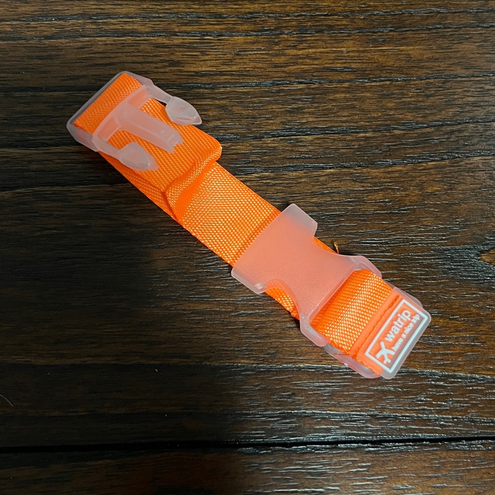 New $2 Add-On Neon Orange Travel Bag Strap Clip Luggage Strap Handy